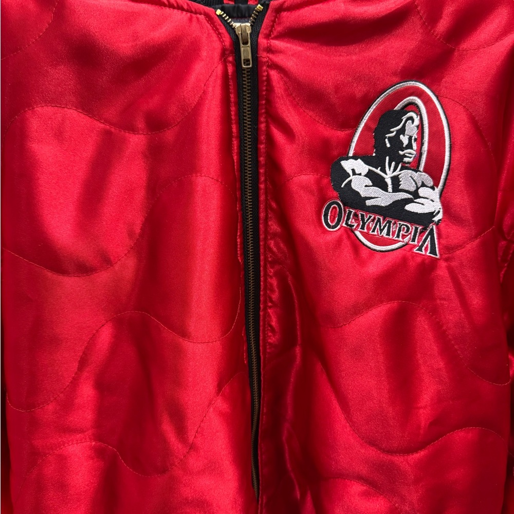 Joe Weider Official OLYMPIA bomber jacket red xl